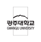 광주대학교 GWANGJU UNIVERSITY / 세로형 투명 블랙 로고타입